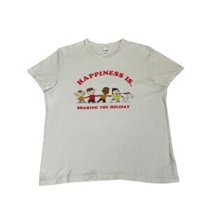 Re/Done Peanuts Edition Sharing the Holidays 70s Loose Shirt Women's Medium